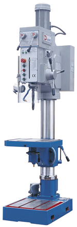 Geared head drill press with  1 3/8 inch capacity